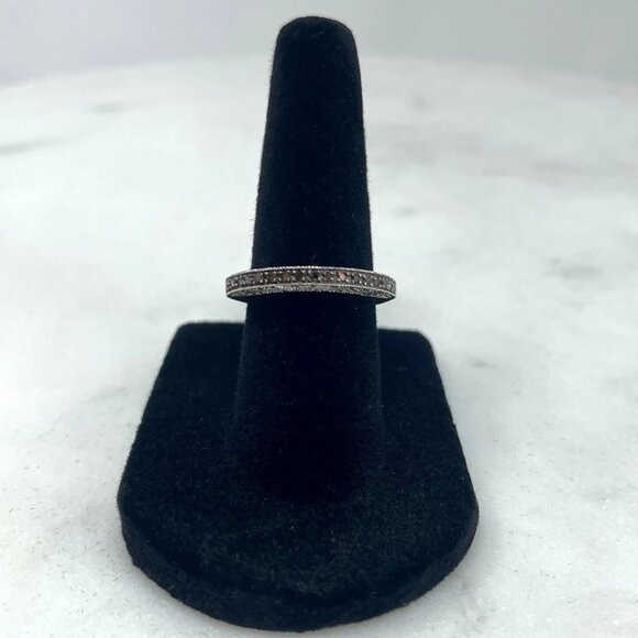 Michael Drechsler MDJ Mocha Diamond 0.16 CTW Sterling Silver 925 Ring, Size 5 - Picture 2 of 12